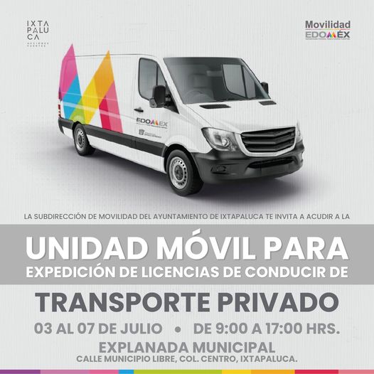 ¡Tramita tu Licencia de Conducir Acude a la Unidad Movil