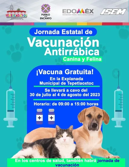 ¡Vacunacion Antirrabica Jornada de vacunacion Antirrabica gratuita en la Explan jpg