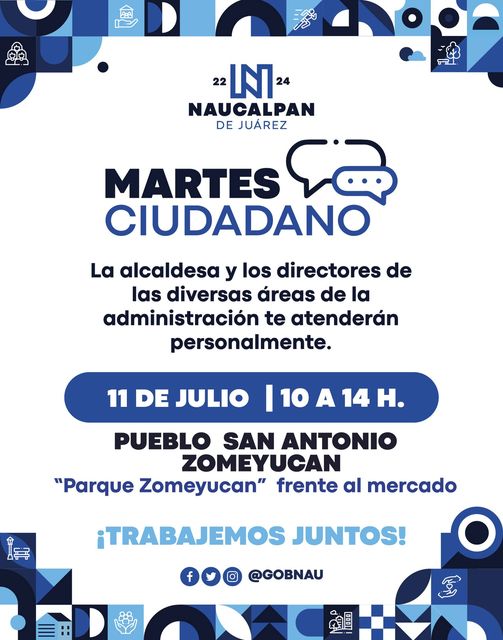 ¡Vecino Manana es MartesCiudadano y te esperamos en San Antonio