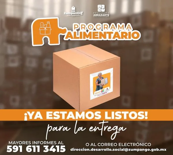 ¡Ya estamos listos para entregar nuestro programa Alimentario de Abrazarte jpg