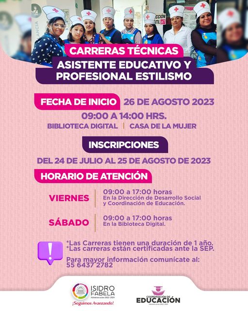 𝗖𝗔𝗥𝗥𝗘𝗥𝗔𝗦 𝗧𝗘́𝗖𝗡𝗜𝗖𝗔𝗦 𝗖𝗢𝗡 𝗖𝗘𝗥𝗧𝗜𝗙𝗜𝗖𝗔𝗖𝗜𝗢́𝗡 La Coordinacion de Educacion te