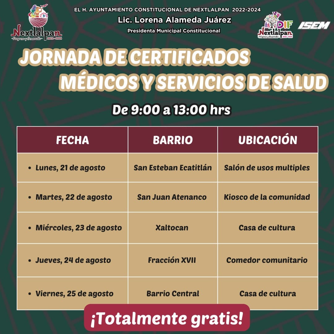 1690896364 437 Jornada de examenes medicos escolares GRATUITOS