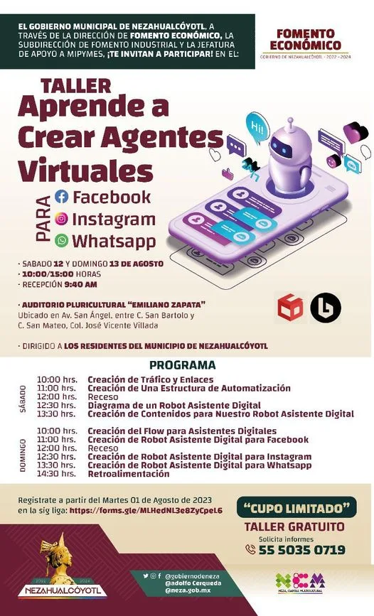 1690921259 TALLER Inscribete al taller de Aprende a crear Agentes jpg