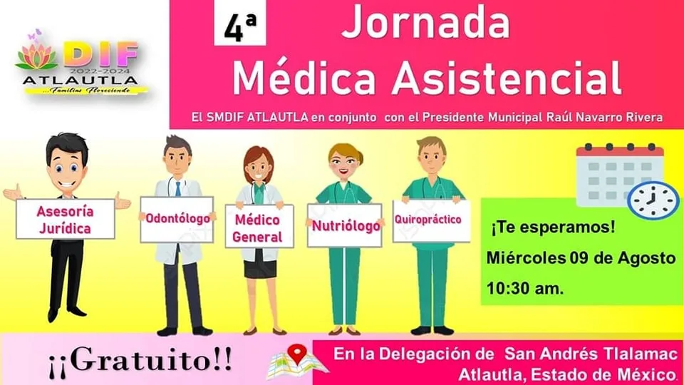 1690991667 SE REALIZARA JORNADA MEDICA ASISTENCIAL EN SAN ANDRES TLALAMAC jpg