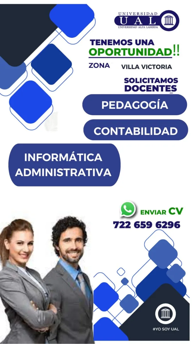 1691010807 623 ¿Estas buscando empleo La Universidad ALFA LAMBDA tiene vacantes comunicate