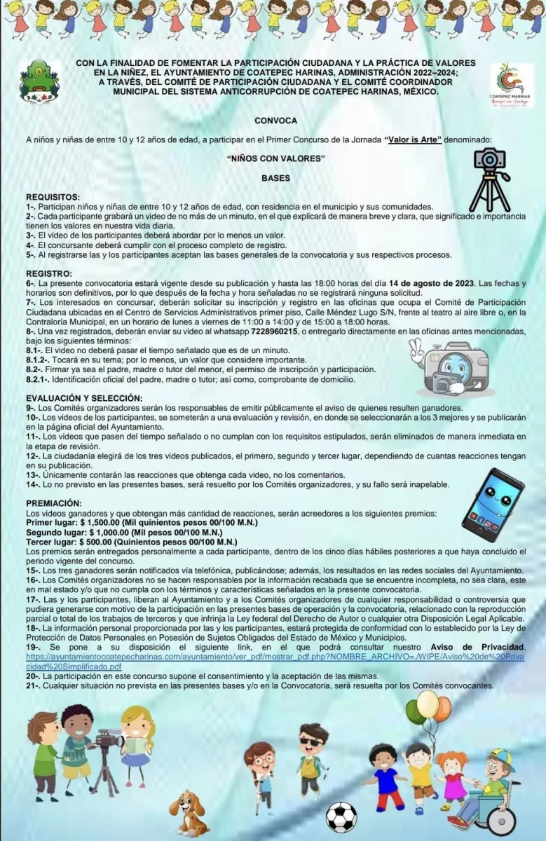 1691016755 604 Convocatoria Si tienes entre 10 y 12 anos y