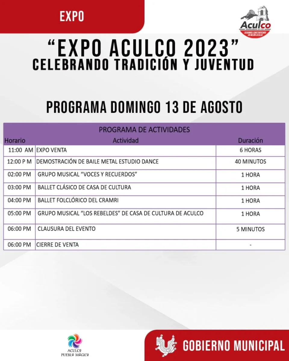 1691017473 237 Te invitamos a disfrutar de la Expo Aculco 2023 Celebrando