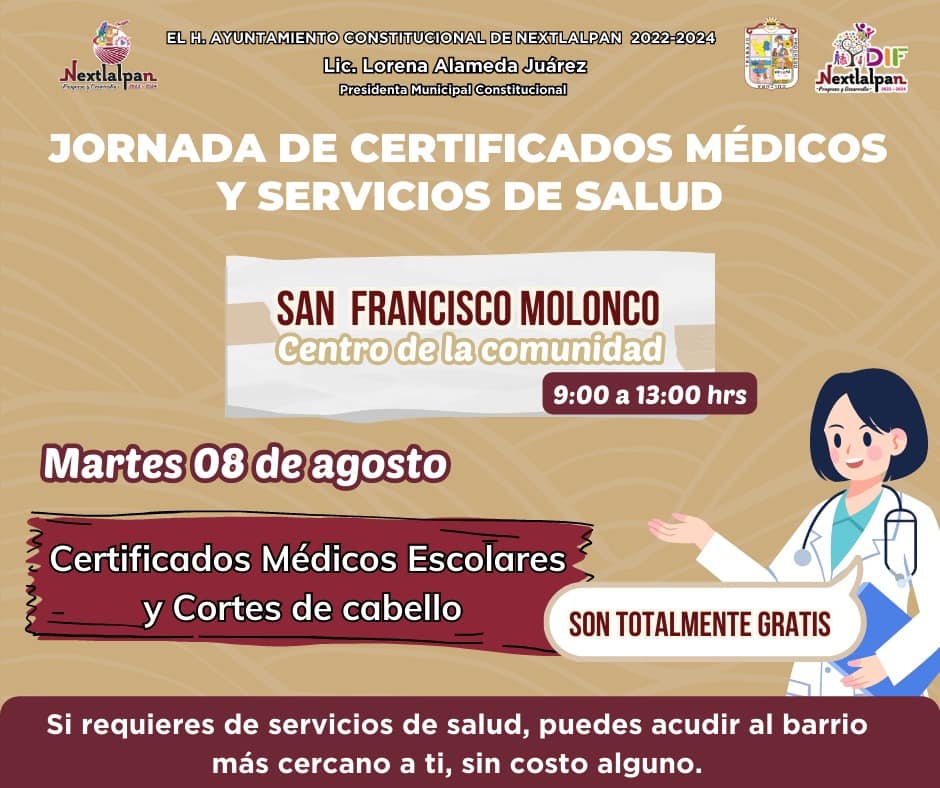 1691099256 574 ESTA POR COMENZAR La jornada de certificados medicos escolares y