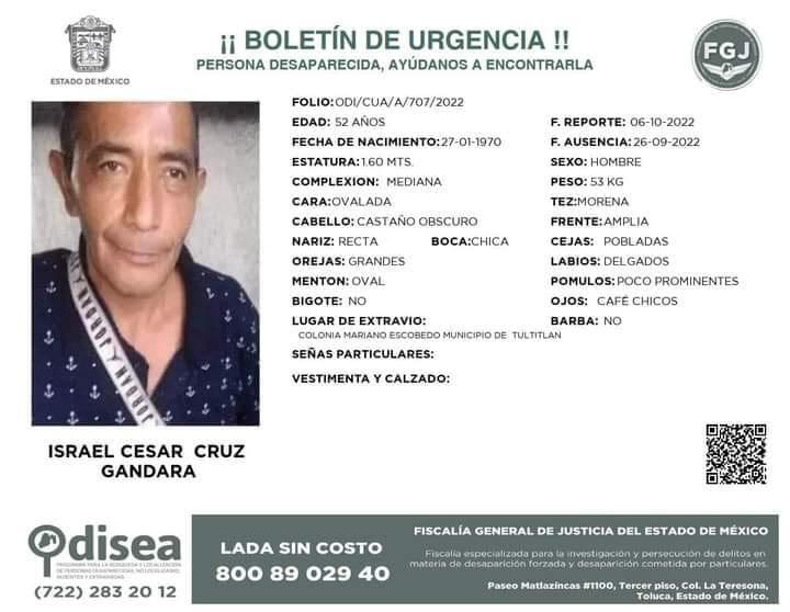 1691170001 872 ServicioALaComunidad PersonaExtraviada CelulaDeBusqueda Tultitlan od