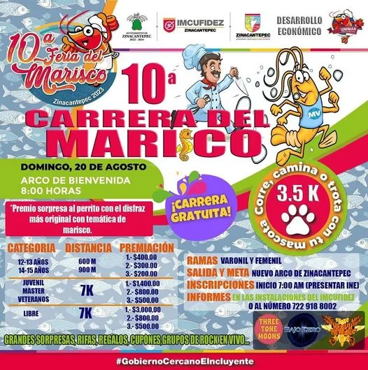 1691176913 PARTICIPA Decima Carrera del Marisco el proximo 20 de agosto jpg