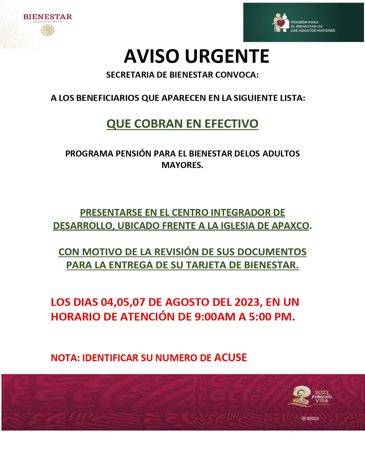 1691240944 581 ¡AVISO URGENTE