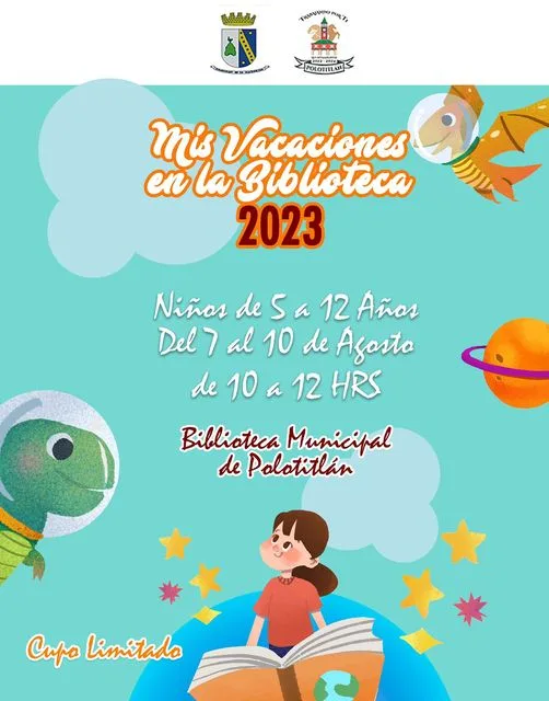 1691243079 VacacionesEnLaBiblioteca El Ayuntamiento de Polotitlan invita a ninos y ninas jpg