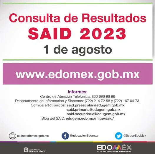 1691364954 Ingresa en y consulta los resultados de asignacion del SAID2023 jpg