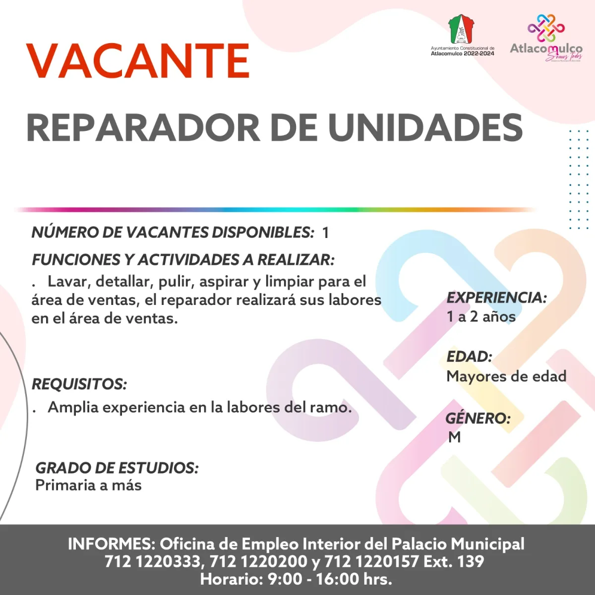 1691428716 671 ¡Te compartimos las vacantes de empleo correspondientes a esta semana