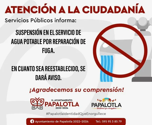 1691438695 reparacion ATENCION Suspension del servicio de agua potable por jpg