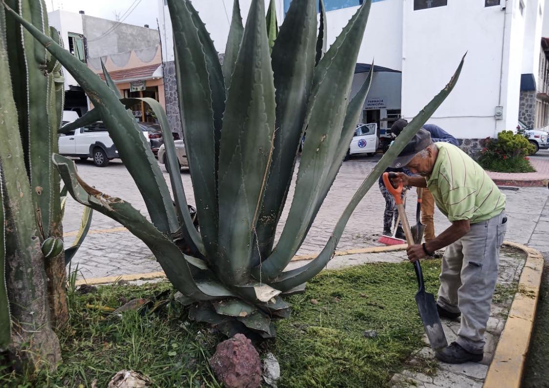 1691452560 5 Esta tarde el area de Ecologia realizo una limpieza