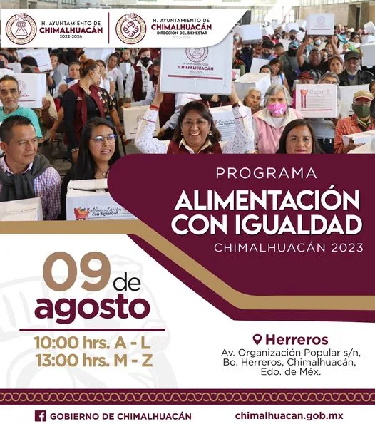 1691514645 Si eres beneficiario del Programa Alimentacion con Igualdad recuerda asistir jpg