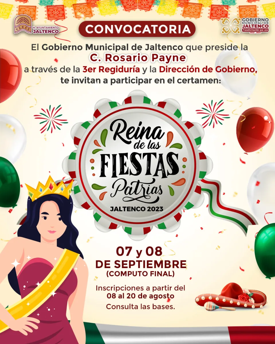 1691586215 478 Convocatoria para el certamen de eleccion de la Reina de