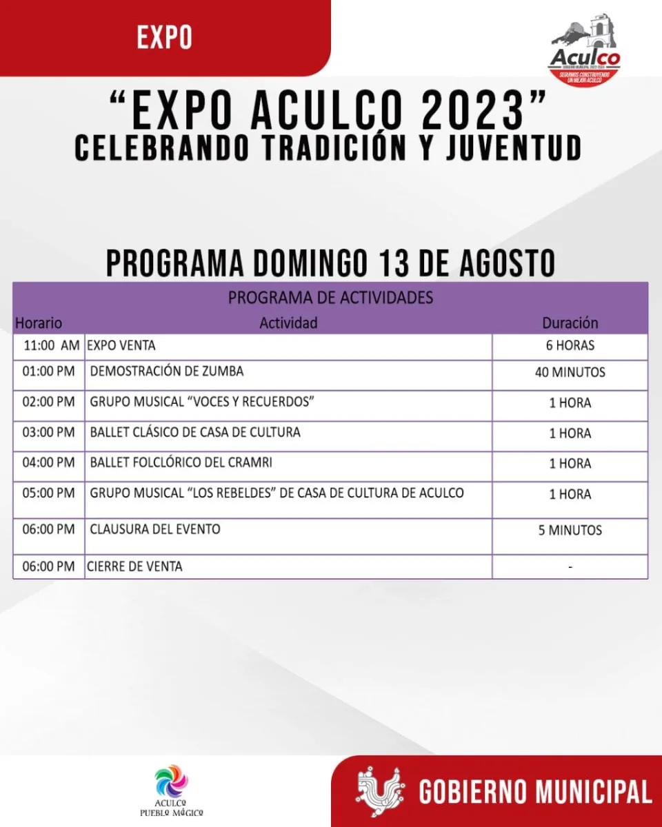 1691595087 448 Te invitamos a disfrutar de la Expo Aculco 2023 Celebrando