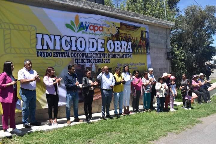 1691685216 22 InicioDeObra El Gobierno Municipal de Ayapango administracion 3022 2024 que pr