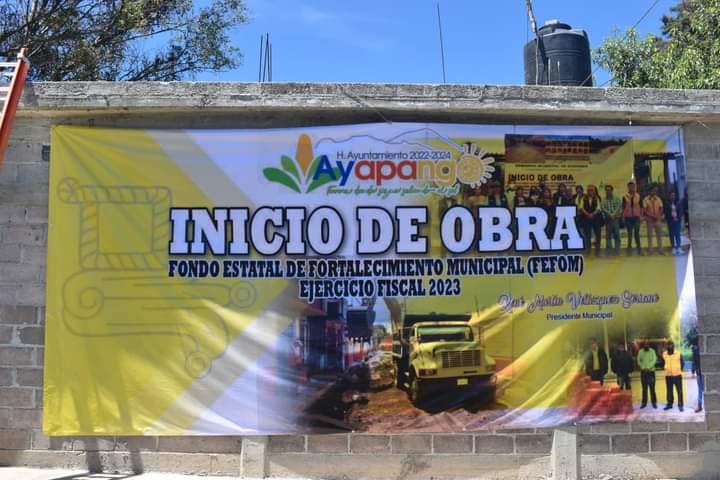 1691692468 569 InicioDeObra El Gobierno Municipal de Ayapango administracion 3022 2024 que pr