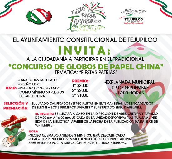 1691755708 737 Convocatoria El Ayuntamiento de Tejupilco que preside el Lic