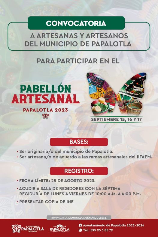 1691756159 936 impulsoartesanal Artesanas y artesanos de Papalotla se abre Convocatoria