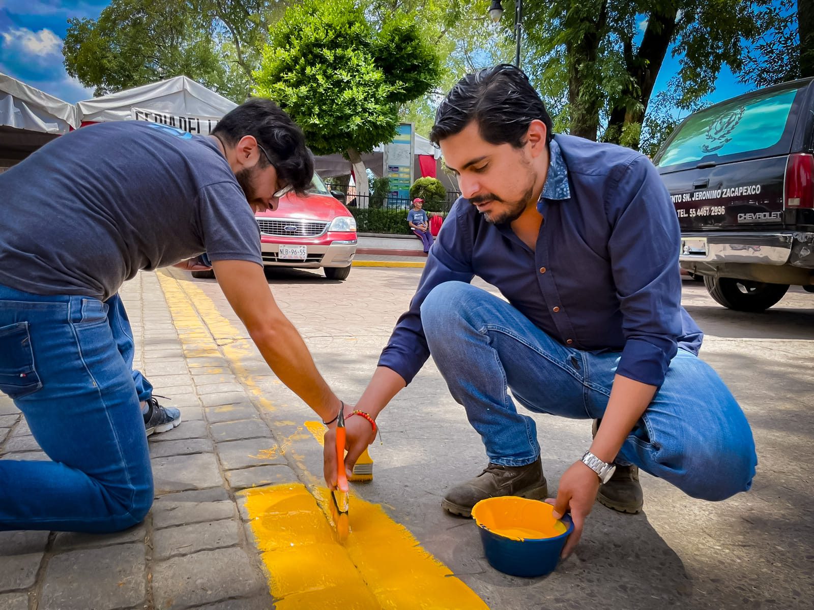 1691780206 157 En el primer cuadro de la Cabecera Municipal se realizo