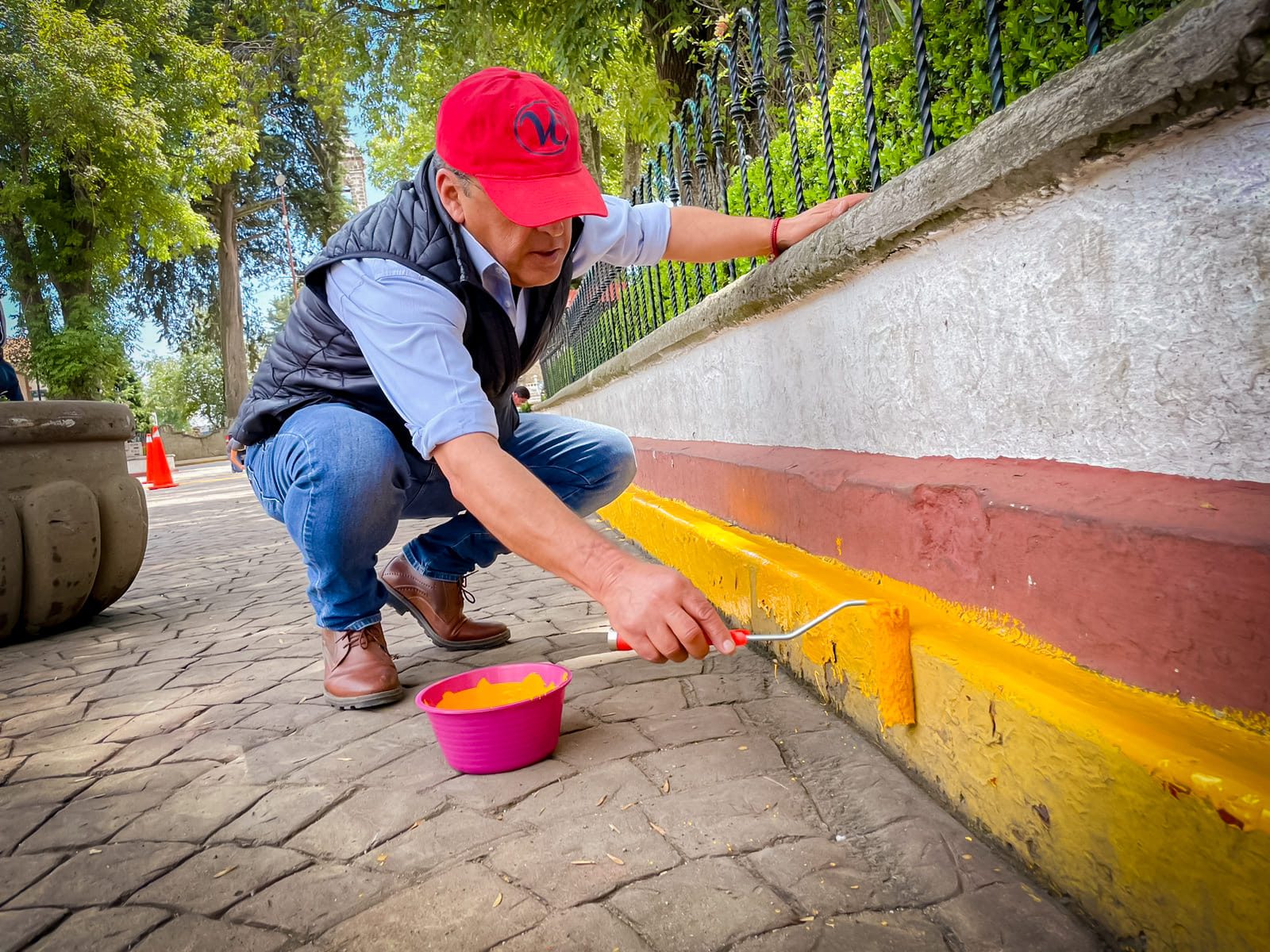 1691780214 927 En el primer cuadro de la Cabecera Municipal se realizo