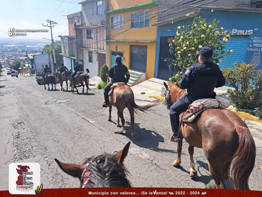 1691966266 101 Como parte del operativo ReconstruyendoEcatepec hoy la policia montada patrul