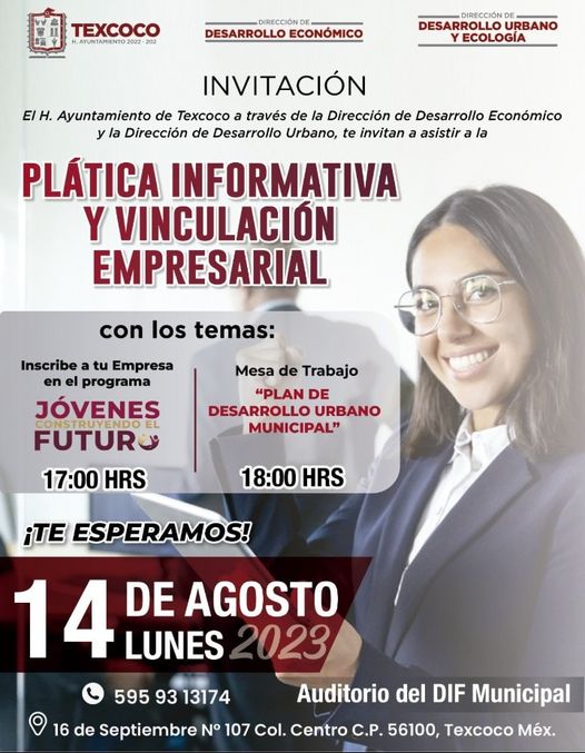 1691967343 912 El Ayuntamiento de Texcoco invita a todas las empresas del