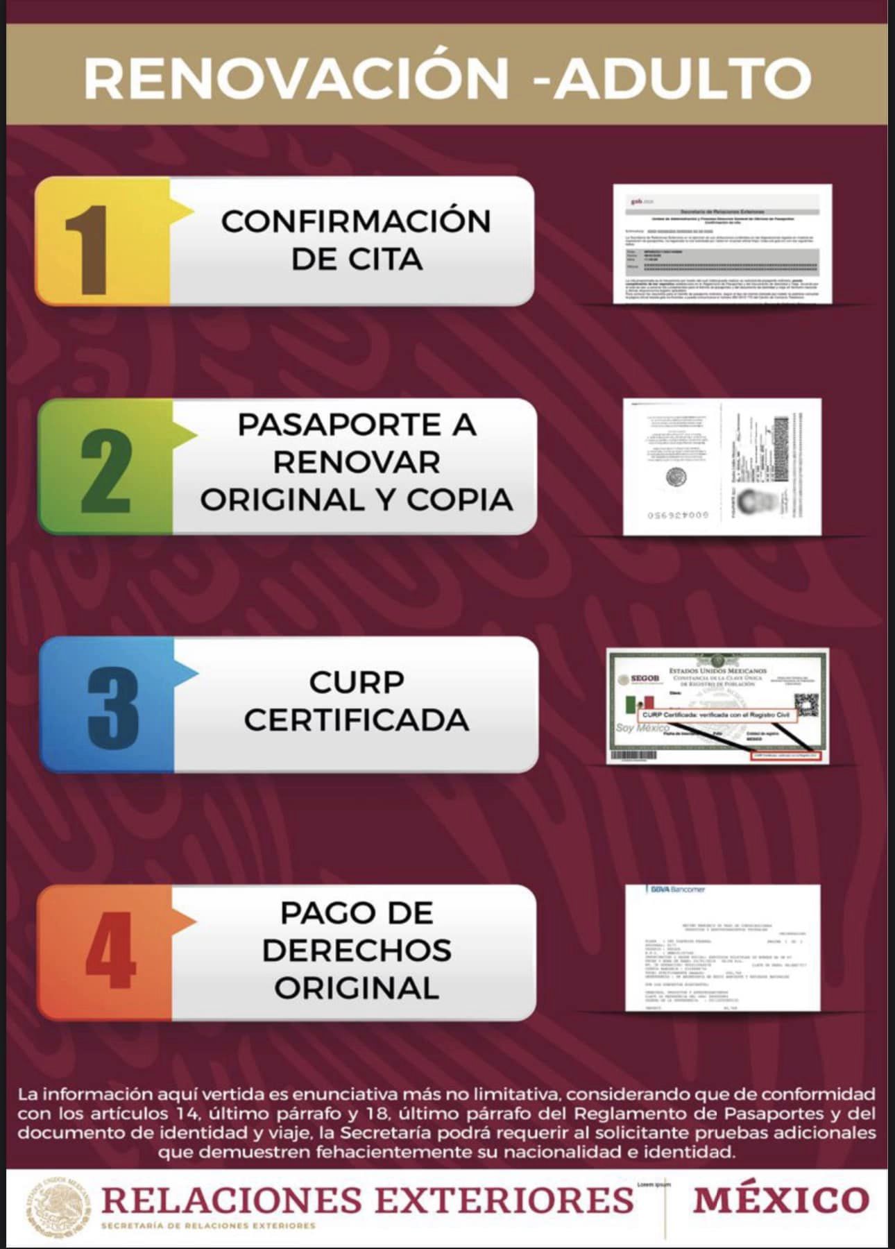 1692029566 424 SRE ¡Informacion importante si necesitas tramitar tu PasaporteElectronico