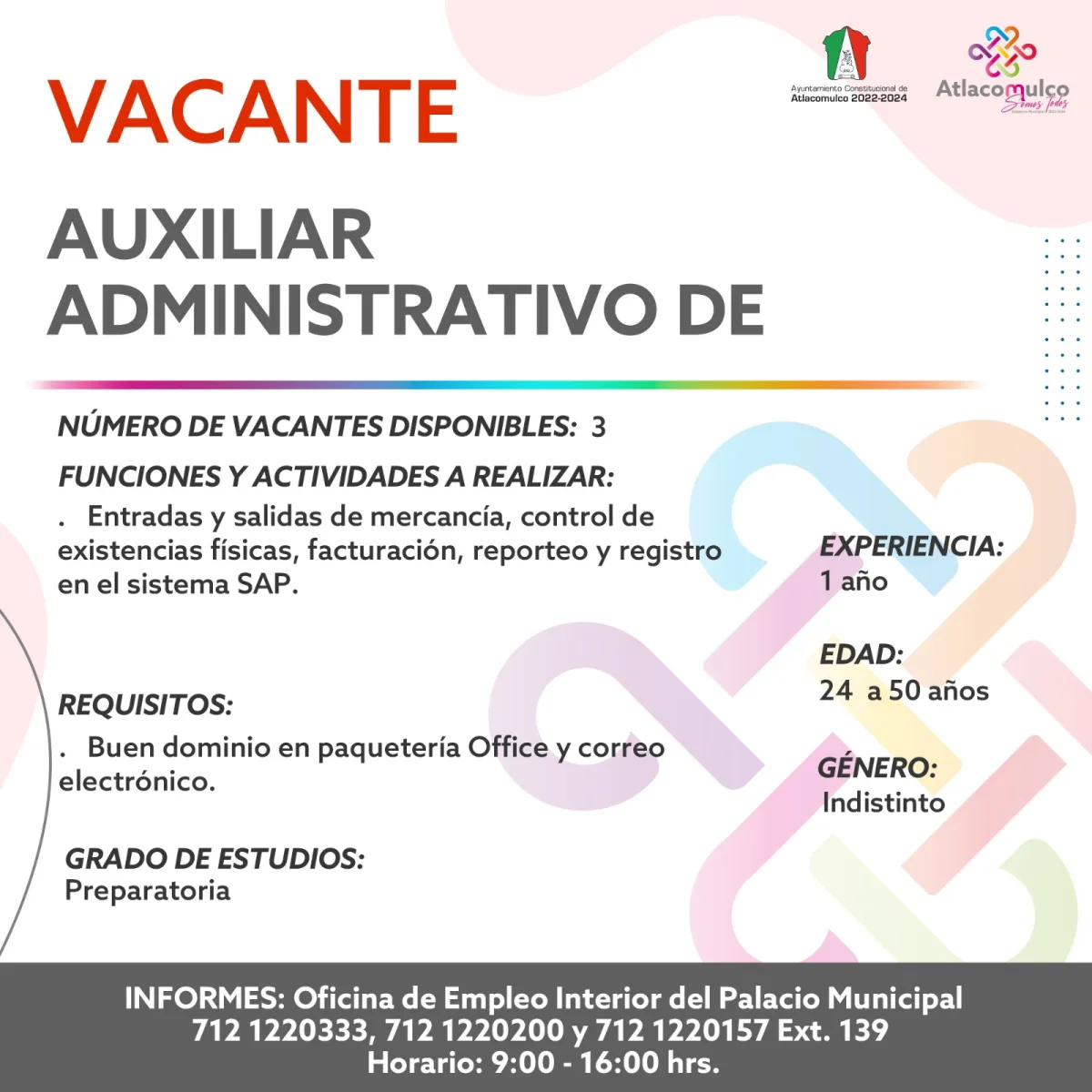 1692034661 763 ¡Te compartimos las vacantes de empleo correspondientes a esta semana