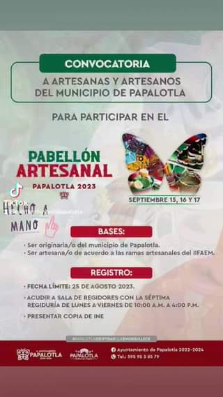 1692044518 Participa Artesanas y artesanos de Papalotla se comparte la