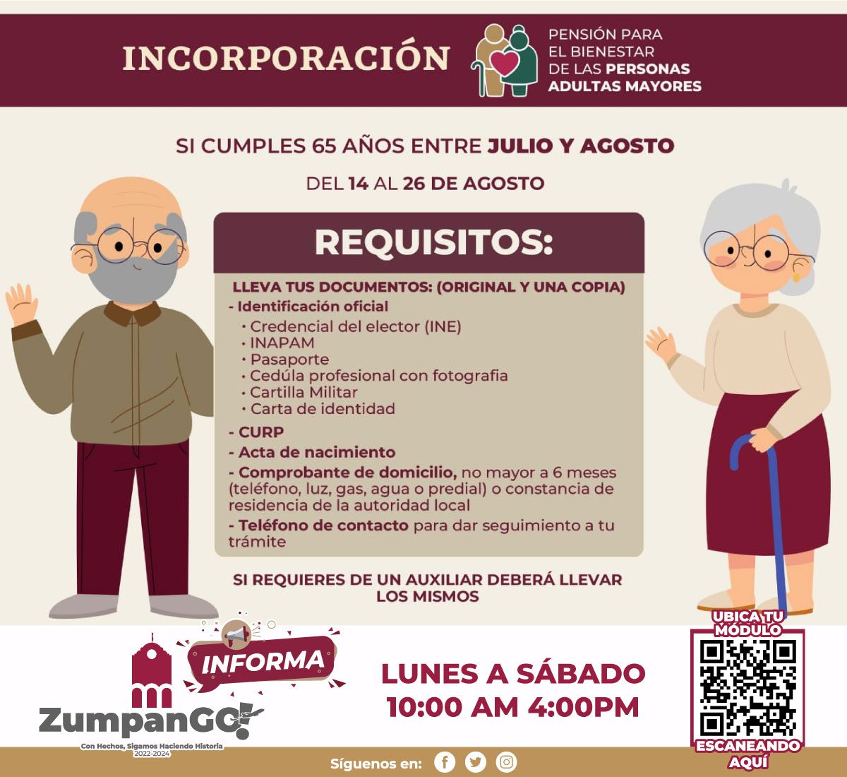 1692049788 535 AVISO URGENTE PARA ADULTOS MAYORES DE ZUMPANGO Si celebraste tu