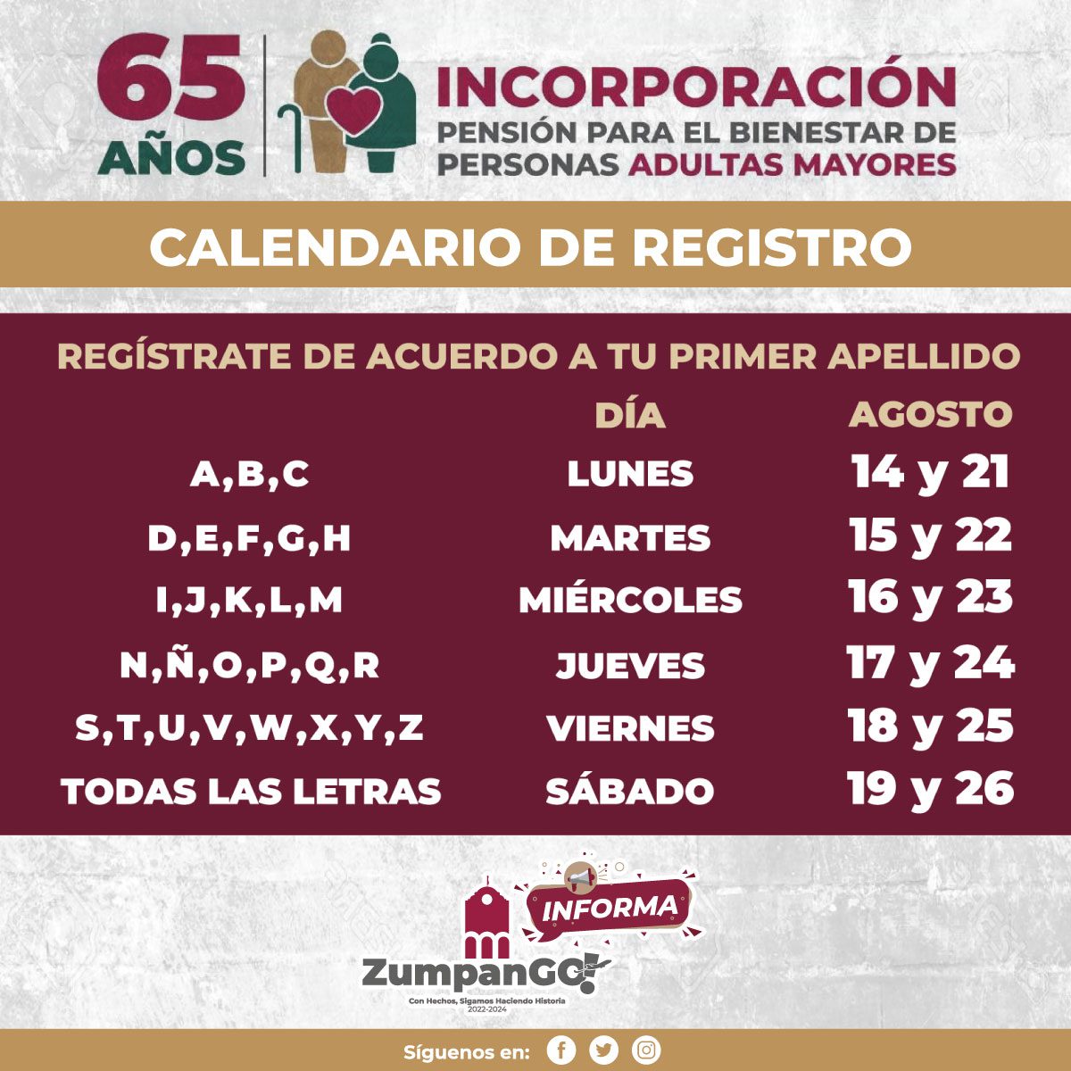 1692049793 684 AVISO URGENTE PARA ADULTOS MAYORES DE ZUMPANGO Si celebraste tu