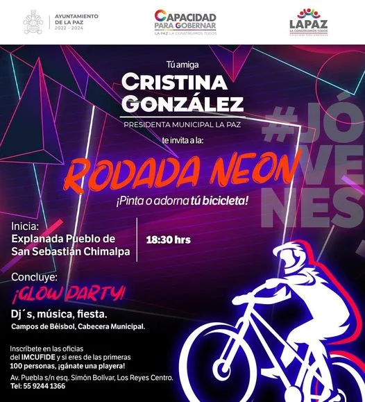 1692102588 JUVENTUD Este viernes los esperamos en la Rodada Neon jpg