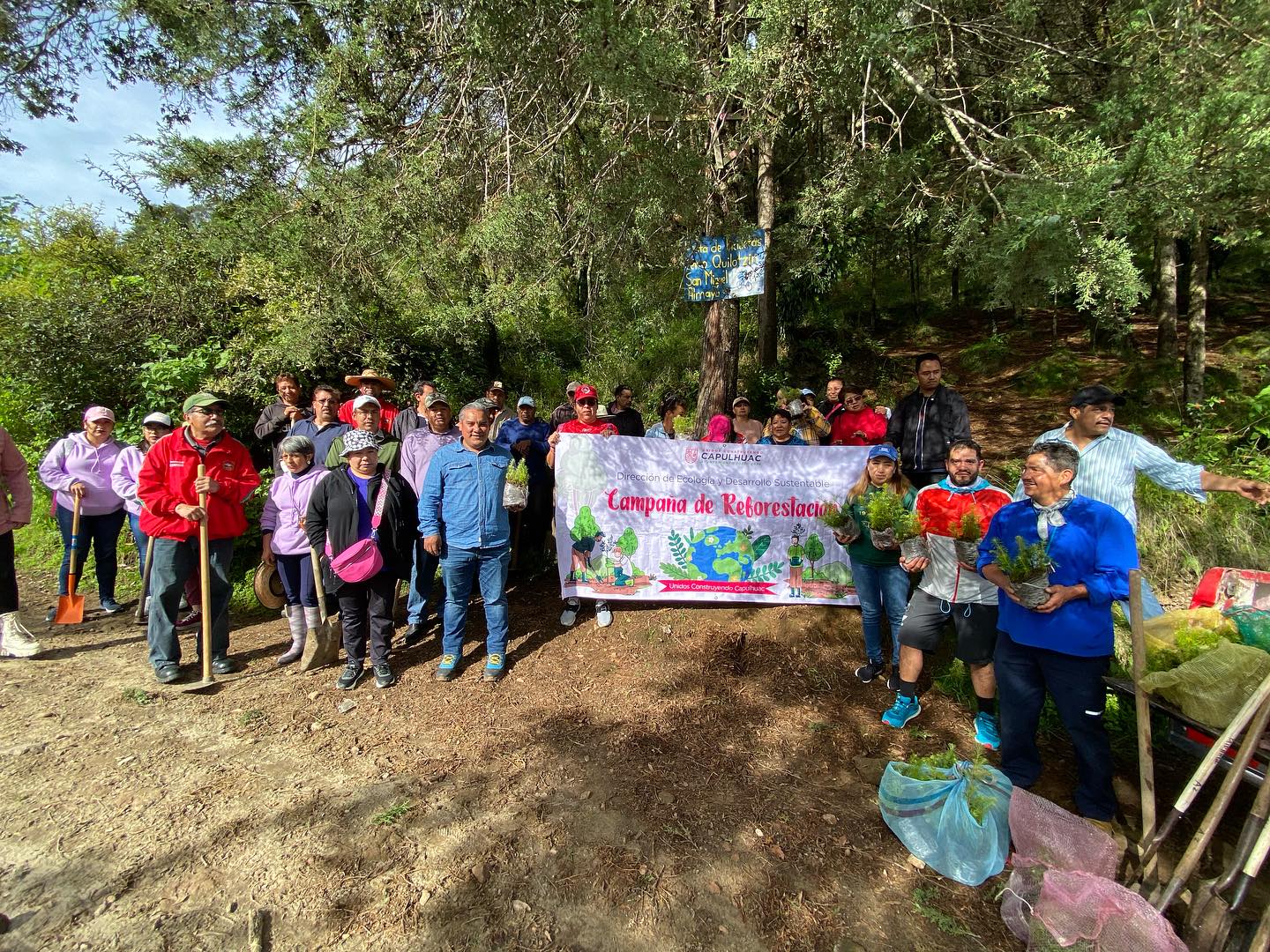 1692117697 Continuamos ReforestandoCapulhuac Iniciamos desde muy temprano las actividades