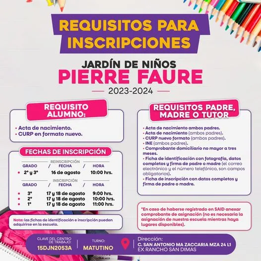 1692119145 CicloEscolar2023 Consulta los requisitos que nos hacen llegar para jpg