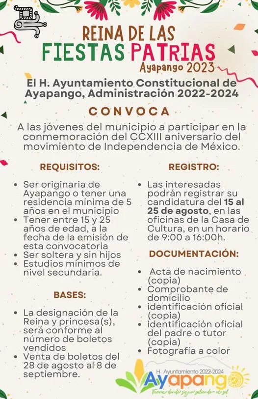 1692132244 El H Ayuntamiento Constitucional de Ayapango administracion 2022 2024 Convoca jpg