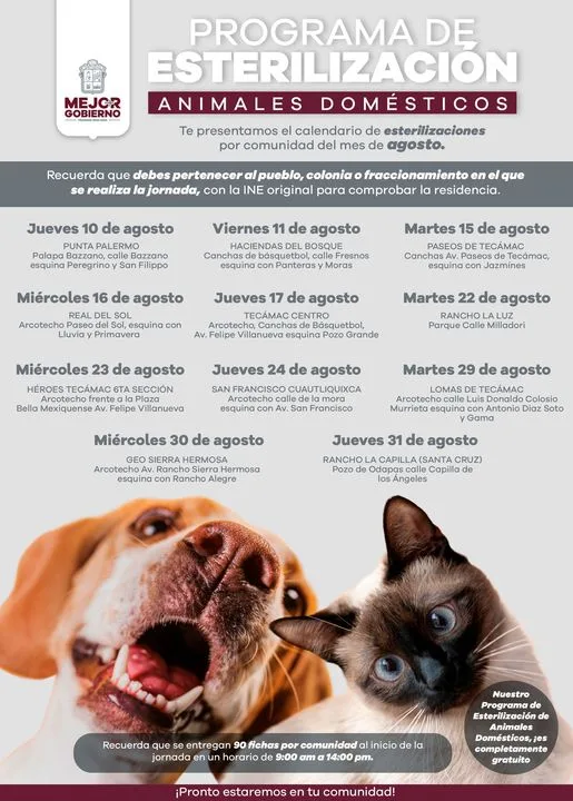 1692140784 Ten presente nuestro calendario de Esterilizaciones por Comunidad a Animales jpg