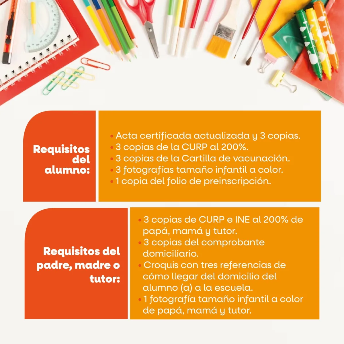 1692200895 989 CicloEscolar2023 Requisitos que nos comparten para inscripciones en Jardin