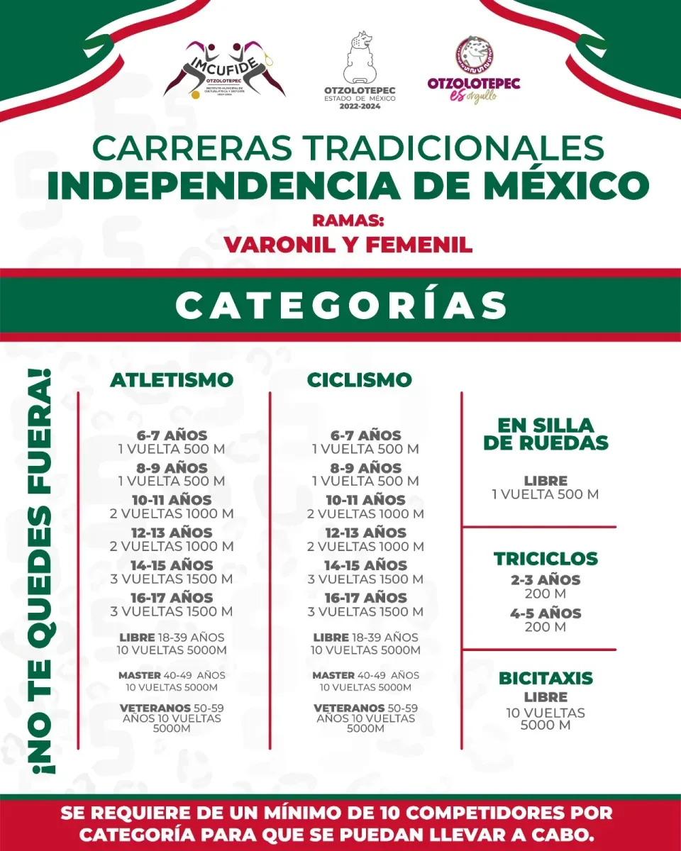 1692205670 ¡Ya vienen las Carreras Tradicionales Dia de la Independencia Inscribete jpg