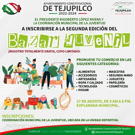 1692291763 CoordinacionMunicipalDeLaJuventud Te invita a participar en la segunda edicio jpg