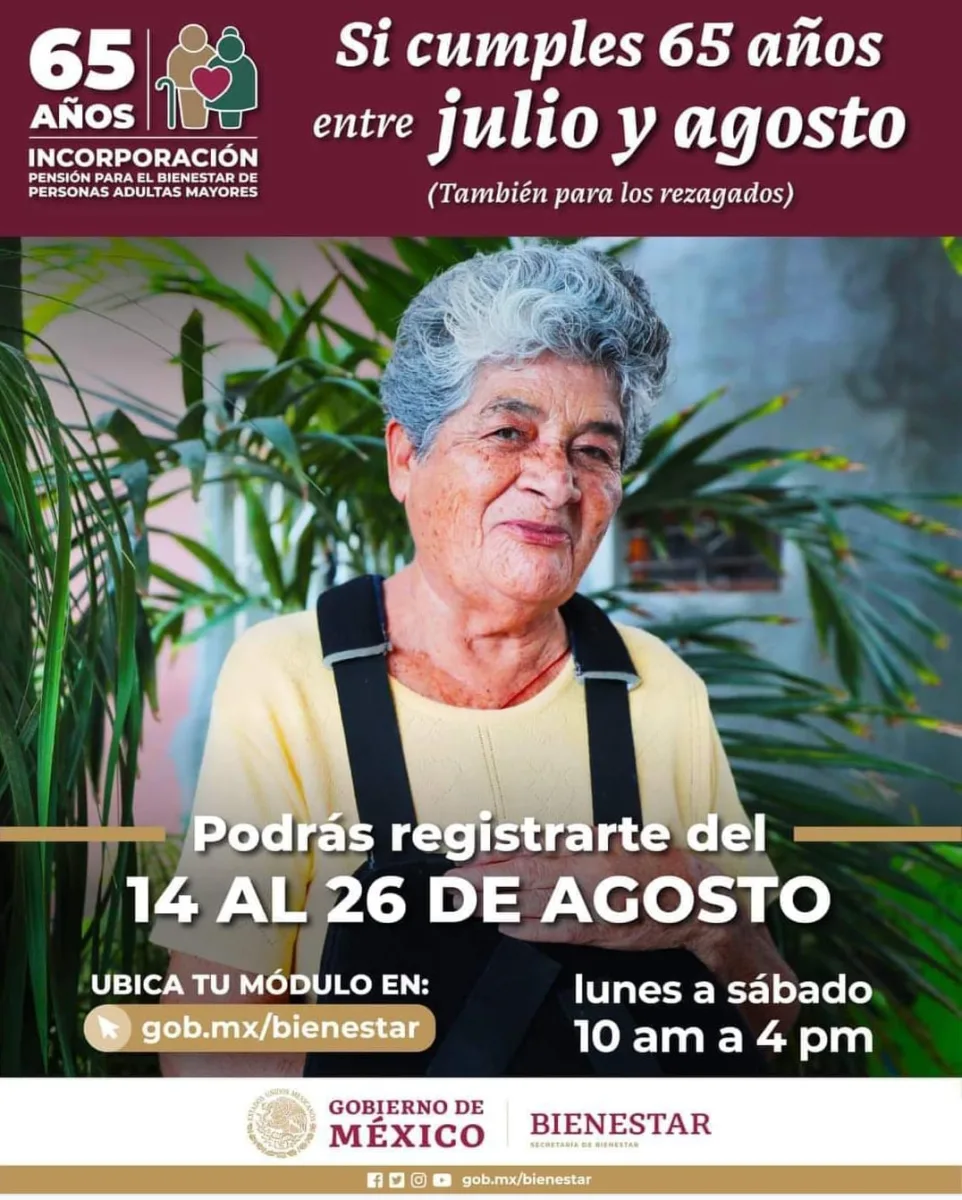 1692306826 Si cumples 65 anos entre julio y agosto ya puedes