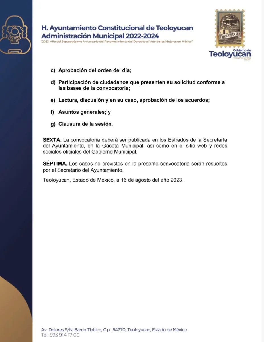 1692316306 390 Convocatoria para participar en la Sesion de Cabildo Juvenil 2023