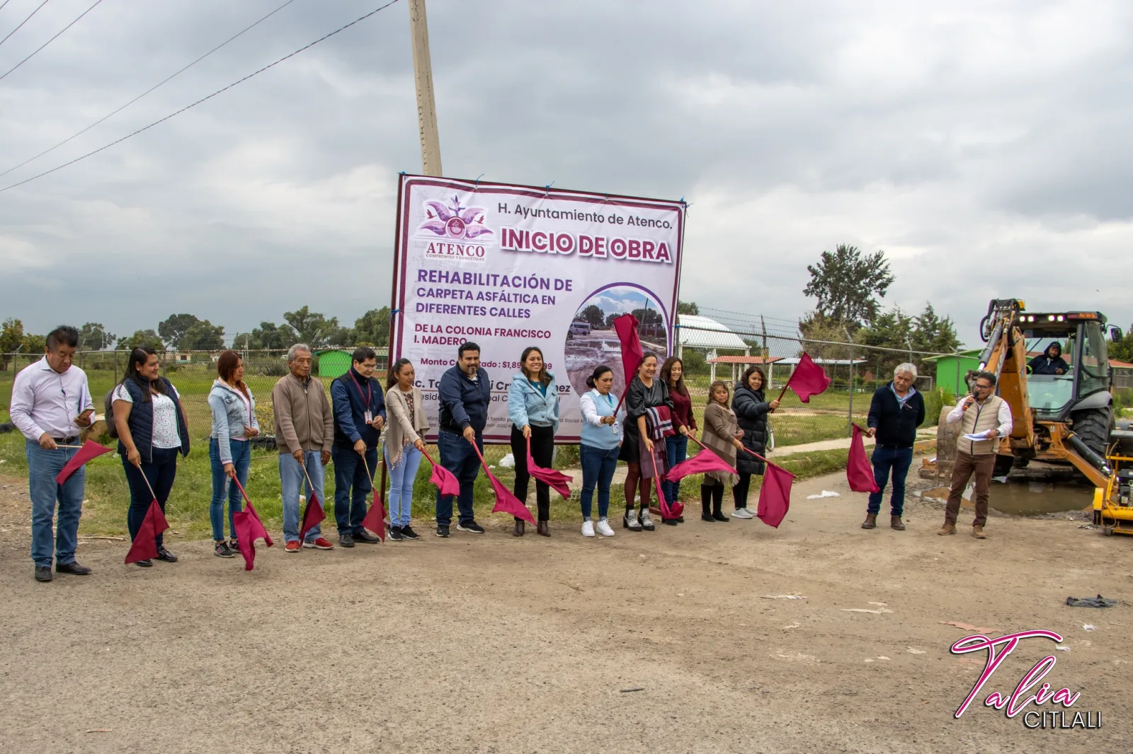 1692362198 Banderazo de inicio de la obra Rehabilitacion de Carpeta Asfaltica scaled