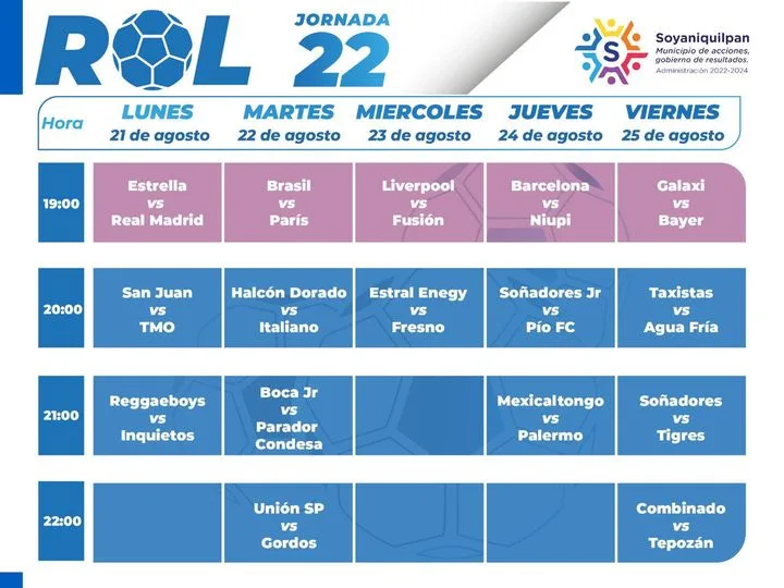 1692660983 Les compartimos el rol de la ultima jornada del torneo jpg