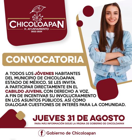 1692824136 73 Se convoca a la juventud chicoloapense a participar en la