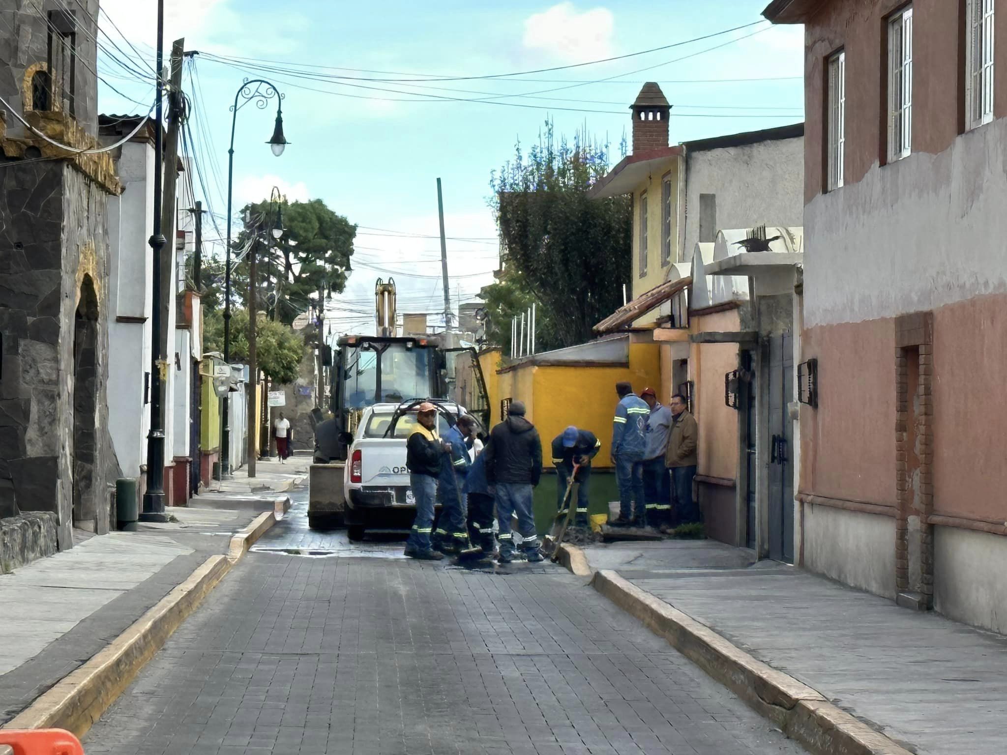 1692887977 53 Toma precaucion calle cerrada Opdapas de Metepec trabaja en la